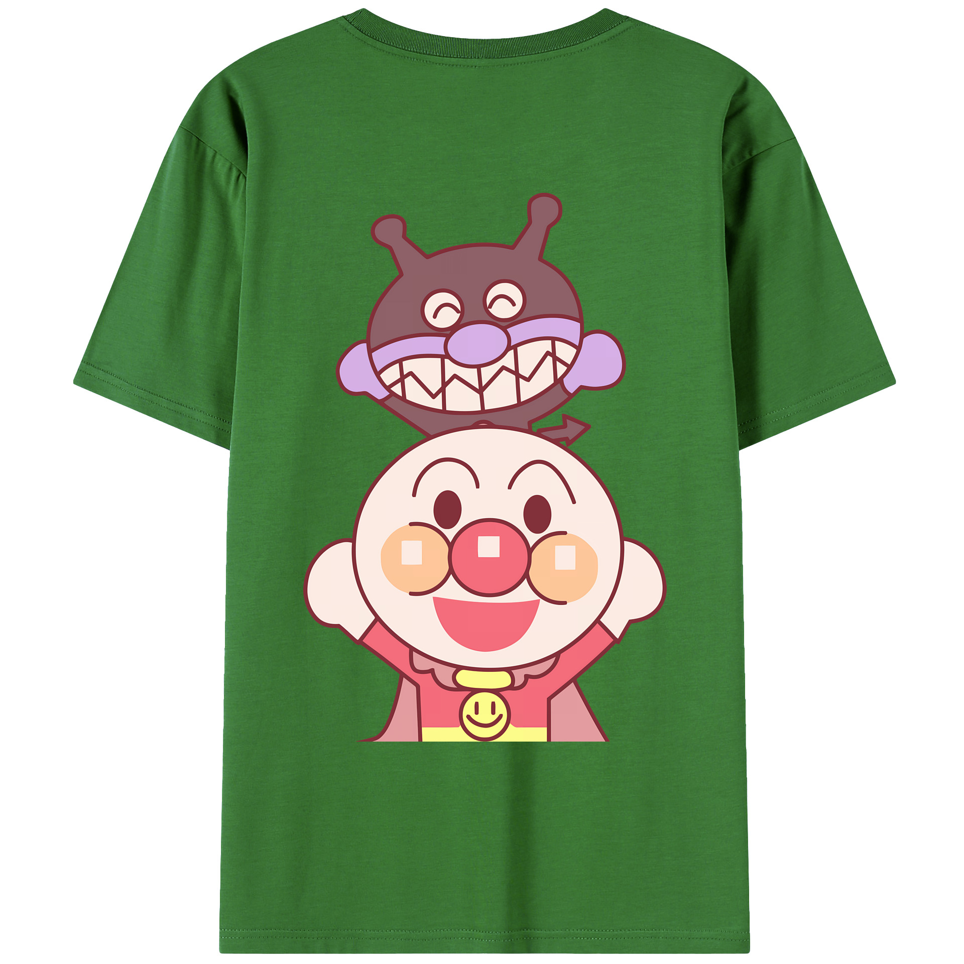 （画像用） アンパンマン Anpanman レディース半袖Tシャツ(バックプリント)